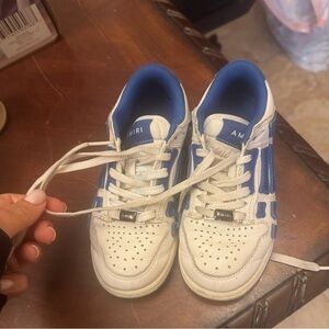 Kids Amiri Blue and White Sneakers